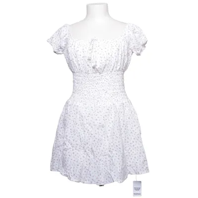 Jurk (Wit, Meerkleurig) van Boohoo Katoen, Polyester