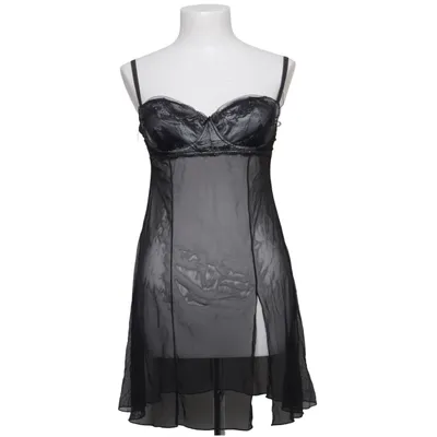 Negligé (Zwart) van Suzanna Elastaan, Polyamide, Polyester