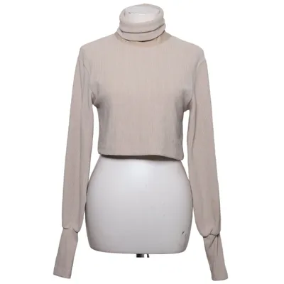 Polotröja (Beige) från NA-KD Reborn Elastan, Polyester, Viskos