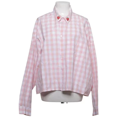 Chemise (Rose, Blanc) de Monki Coton