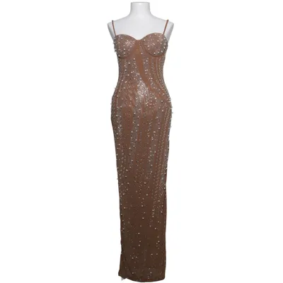 Evening gown (Brown) from Mew Mews Elastane, Polyester