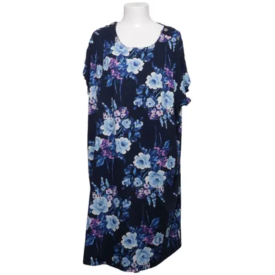 Robe (Bleu, Blanc, Violet) de Plus Size Élasthane, Polyester