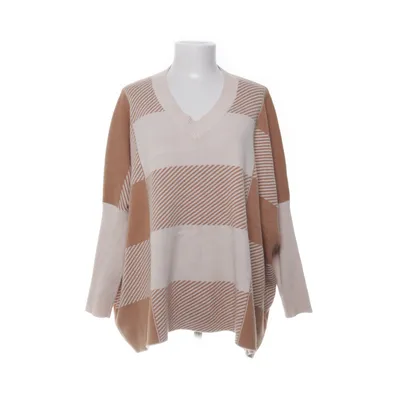 Sweater (Brown, White) from Jean Louis Francois Viscose, Polyester, Nylon