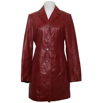 Leather coat (Red) from Danier Acetate, Leather, Nylon