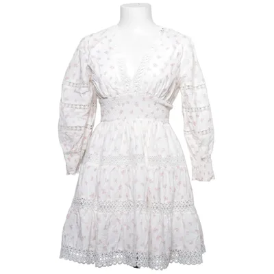 Klänning (Vit, Rosa) från By Malina Bomull