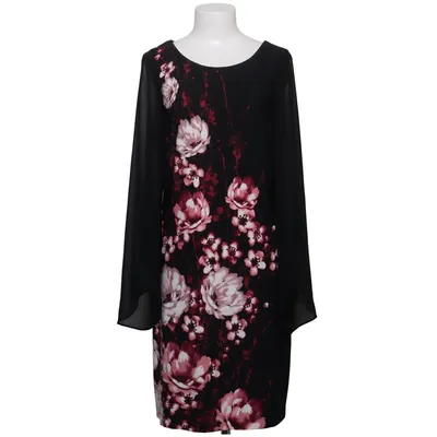 Kleid (Schwarz, Pink, Mehrfarbig) von Laura Elasthan, Polyester