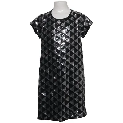Dress (Black, Silver) from VRS Junior Elastane, Polyester, Viscose