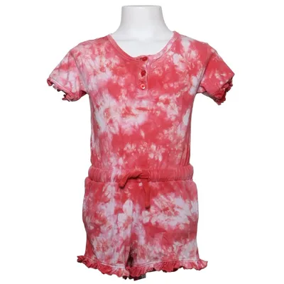 Byxdress (Röd, Vit) från Sweet Me Bomull, Elastan