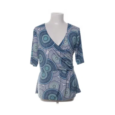 Wrap top (Blue, Multicolored) from Rosebud Elastane, Polyester