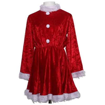 Weihnachtsbekleidung (Rot, Weiß) von Smiffy's Polyester
