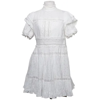 Jurk (Wit) van By Malina Katoen, Polyester