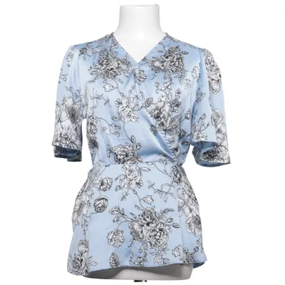 Wikkelblouse (Blauw, Wit, Zwart) van Elli White Polyester