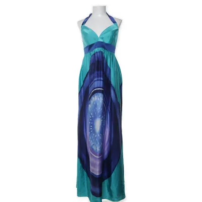 Maxi dress (Blue, Multicolored) from Malina Silk