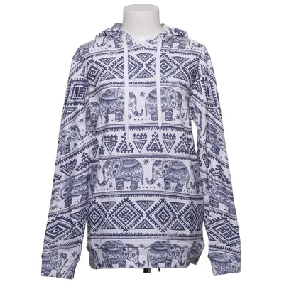 Hoodie (White, Blue) from Mr Gugu & Miss Go Cotton, Polyester