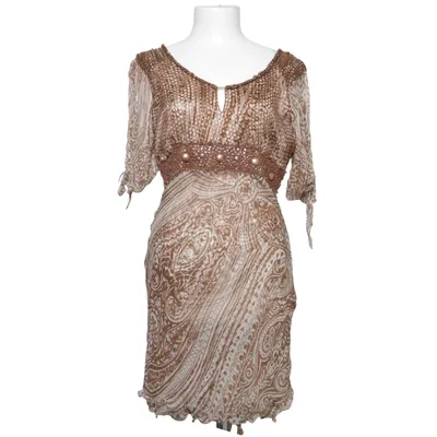 Tunic (Brown, White) from Ebene by Patrick Assuline Polyester, Silk