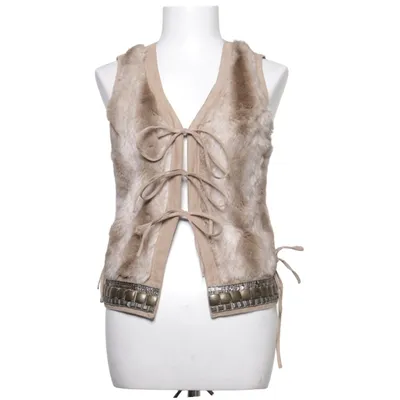 Ytterväst (Beige) från Sisley Akryl, Polyester