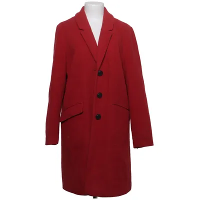 Jas (Rood) van Clarina Collection Polyester, Wol