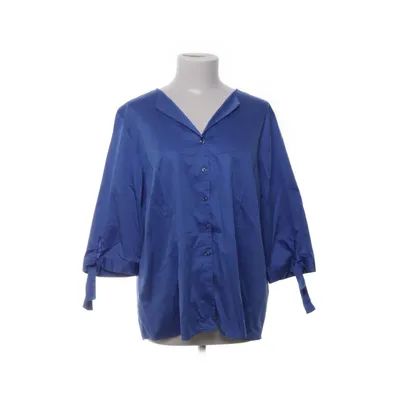 Blouse (Blauw) van Eterna Katoen, Elastaan
