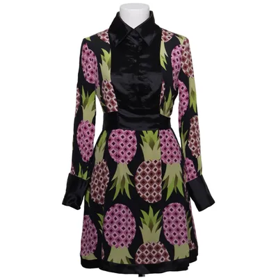 Dress (Black, Multicolored) from Anna Sui Silk