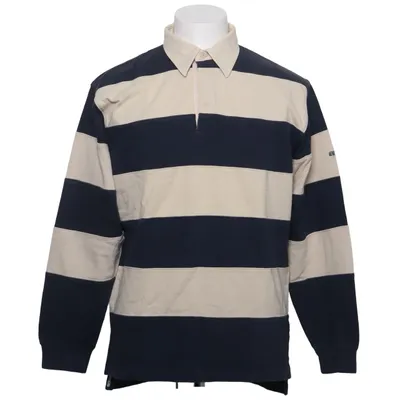 Rugby Shirt (Blau, Beige) von Sebago Marine Classics Baumwolle