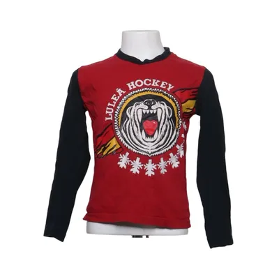 Baseball T-shirt (Red, Black) from Luleå Hockey