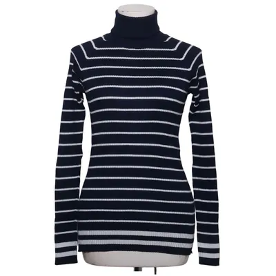 Pul à col roulé (Bleu, Blanc) de Zara Knit