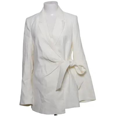 Blazer (Hvid) fra H&M Viscose, Polyester
