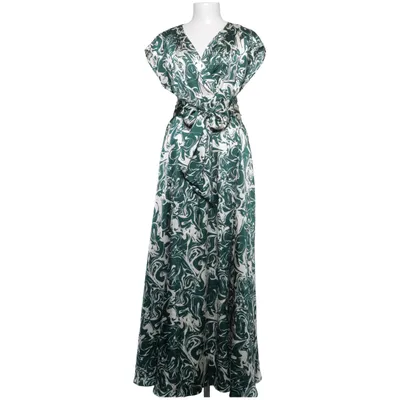 Långklänning (Grön, Vit, Flerfärgad) från Love Copenhagen Polyester