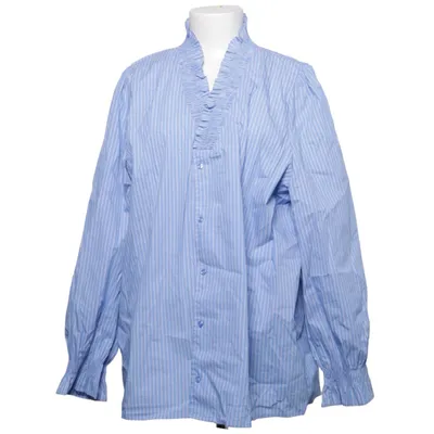 Blouse (Blauw, Wit) van Sunday Katoen, Elastaan, Polyamide