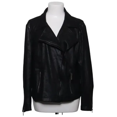 Biker jacket (Black) from Luxzuz Elastane, Polyester