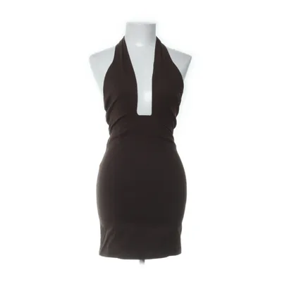 Halterneck dress (Brown) from Pull & Bear Viscose