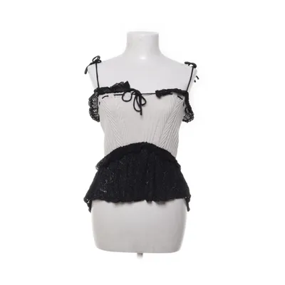 Tube top (Beige, Zwart) van Zara Polyester, Polyamide, Katoen