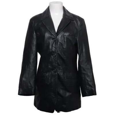 Blazer en cuir (Noir) de Joy Cuir, Polyester