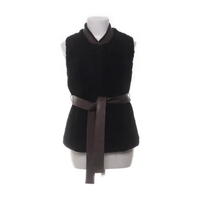 Outdoor vest (Zwart, Bruin) van Acne Jeans Wol, Leer, Acetaat, Suède