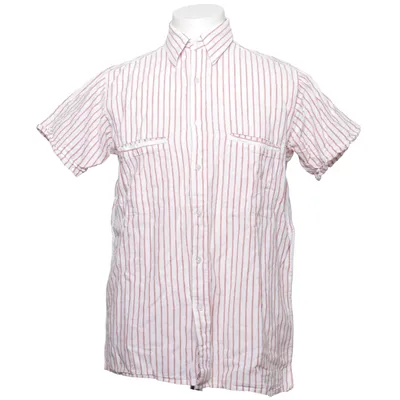 Kortärmad skjorta (Vit, Röd) från Atlant Bomull, Linne