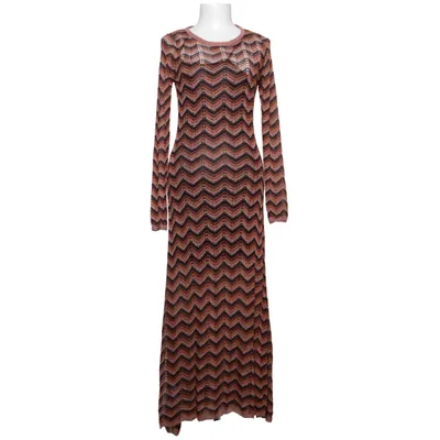 Robe longue (Noir, Marron, Rose) de Mango Viscose