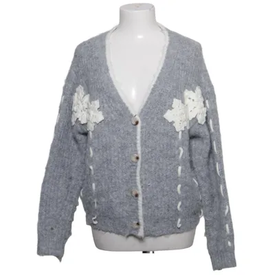 Cardigan (Gris, Blanc) de Golden Days Acrylique, Viscose, Laine