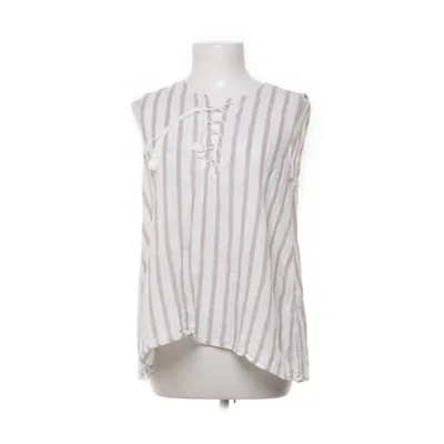 Väst (Beige, Vit) från Zara Basic Bomull, Linne