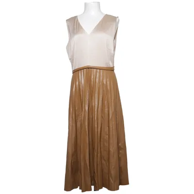 Långklänning (Beige, Brun) från Closet London Elastan, Polyester, Polyuretan