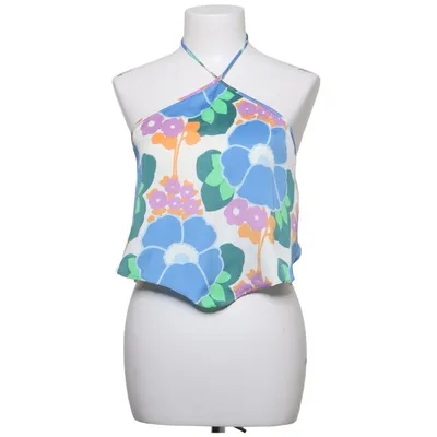 Haltertop (Blauw, Meerkleurig) van Zara Polyester