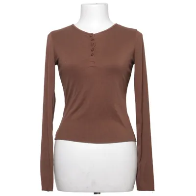 Henley T-shirt (Brun) fra Dazy Elastan, Polyester