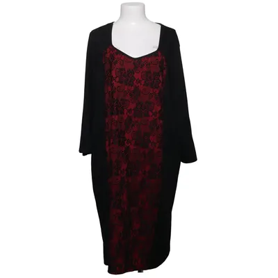 Kleid (Schwarz, Rot) von Created by Chic Elasthan, Polyester, Viskose