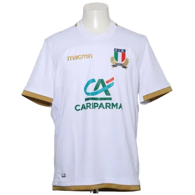 Football jersey (White, Gold) from Macron Polyester