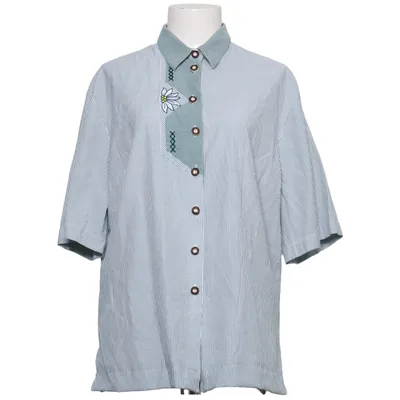 Chemise à manches courtes (Vert, Blanc) de Noblesse Coton, Polyester