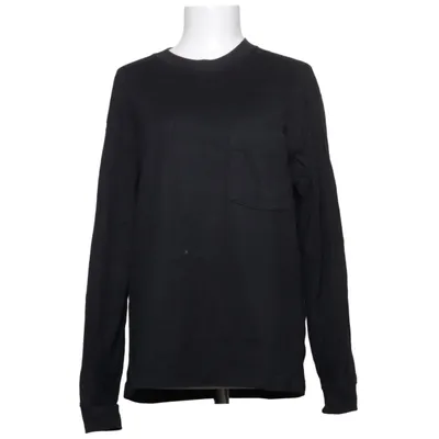 Långärmad t-shirt (Svart) från Uniqlo U Bomull, Polyester