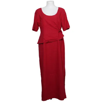 Robe longue (Rouge) de Kingfield Lin, Polyester, Viscose