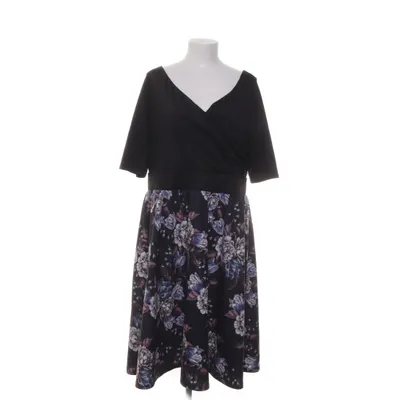 Klänning (Svart, Flerfärgad) från Lady Vintage Elastan, Polyester