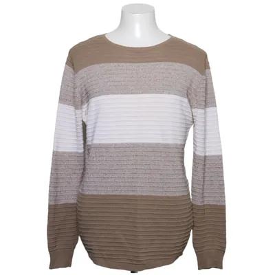 Pull-over (Beige, Blanc) de FSBN Acrylique, Coton