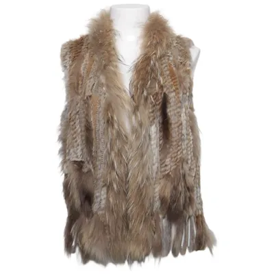 Gilet en fourrure (Marron, Beige) de Hollies Stockholm Fausse fourrure