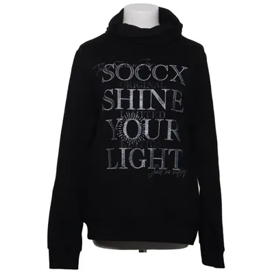 Hoodie (Black) from Soccx Cotton, Polyester